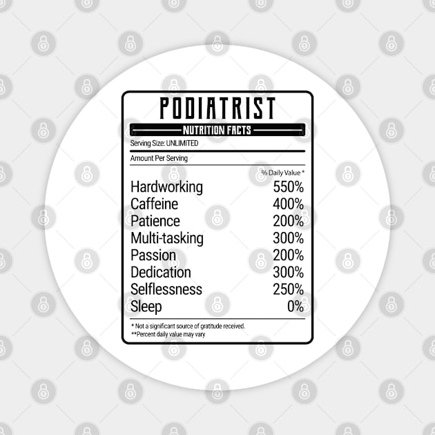 podiatrist nutrition value Magnet by IndigoPine